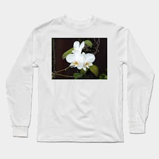 White Orchids Long Sleeve T-Shirt